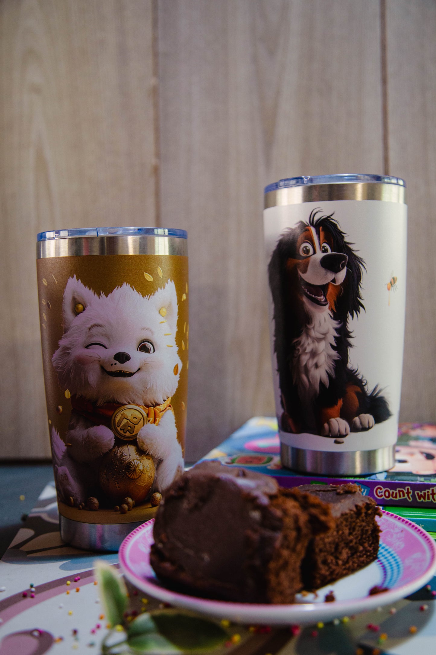 CARTOON MALTESE 🐾 Sip in Style, Support a Rescue! 🐾 Insulated drinking cups