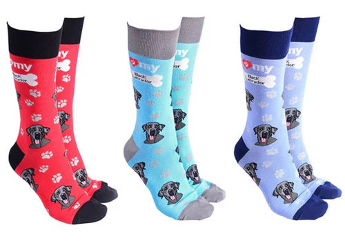 Black Labrador Socks