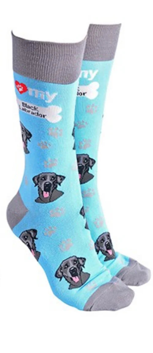 Black Labrador Socks
