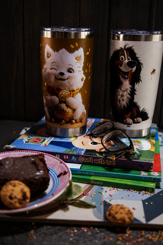 SAINT BERNARD (Cartoon) Dog Breed Insulated Drinking Cup